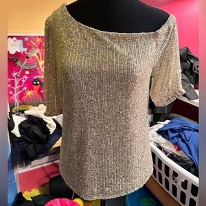 Lipsy new with tags dressy shirt glitters woman's size XS